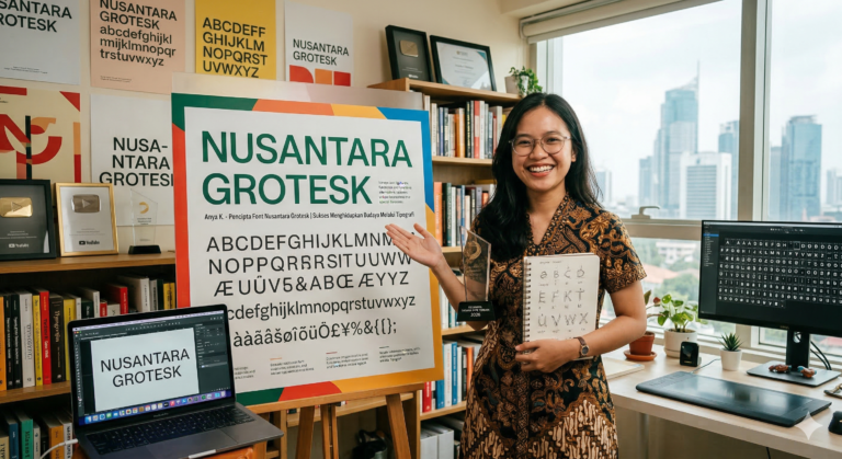 pencipta font terkenal yang mendesain tipografi digital modern